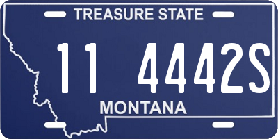 MT license plate 114442S