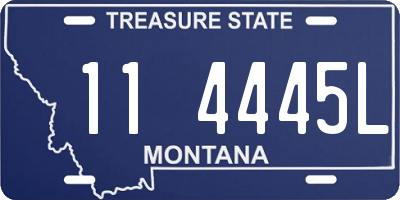 MT license plate 114445L