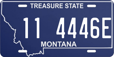 MT license plate 114446E