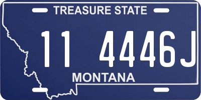 MT license plate 114446J