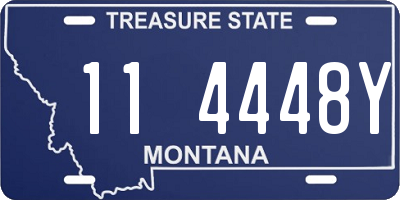 MT license plate 114448Y