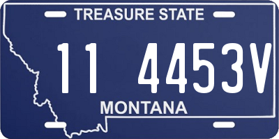 MT license plate 114453V