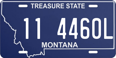 MT license plate 114460L