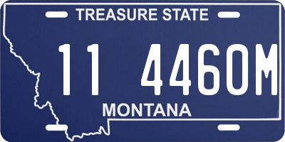 MT license plate 114460M