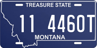 MT license plate 114460T