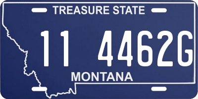 MT license plate 114462G
