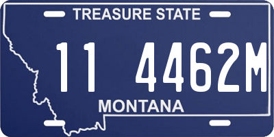 MT license plate 114462M