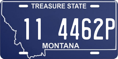 MT license plate 114462P
