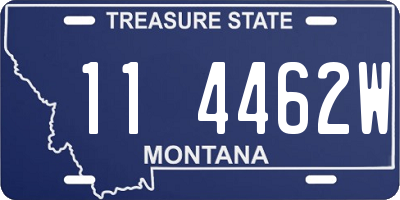 MT license plate 114462W