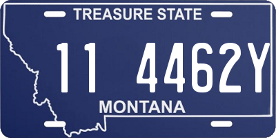 MT license plate 114462Y