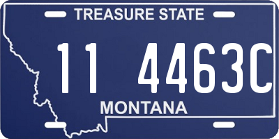 MT license plate 114463C