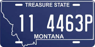 MT license plate 114463P