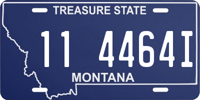 MT license plate 114464I