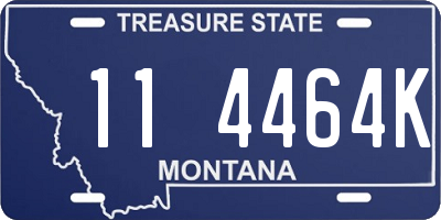 MT license plate 114464K