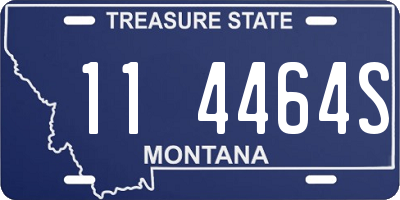 MT license plate 114464S