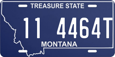 MT license plate 114464T