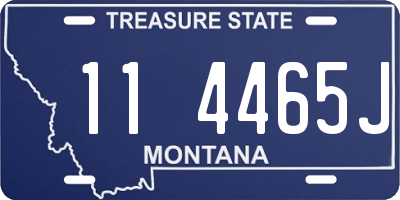 MT license plate 114465J