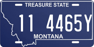 MT license plate 114465Y