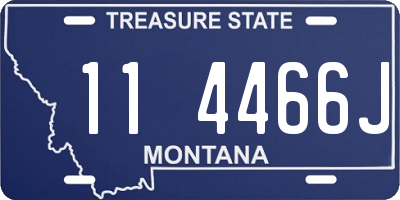 MT license plate 114466J