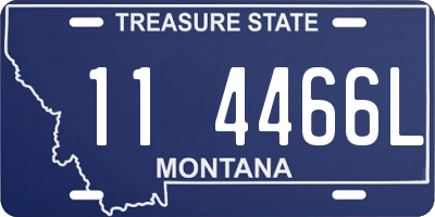 MT license plate 114466L