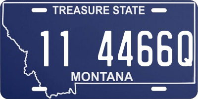 MT license plate 114466Q