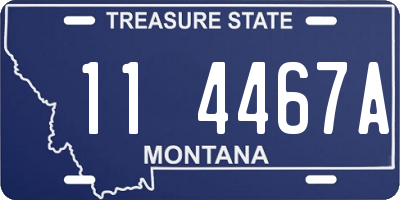MT license plate 114467A