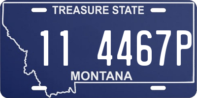 MT license plate 114467P