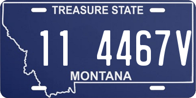 MT license plate 114467V