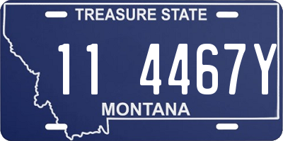 MT license plate 114467Y