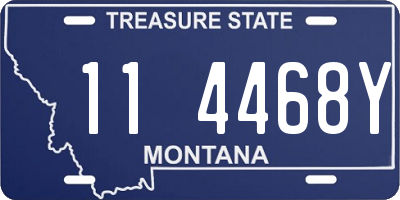 MT license plate 114468Y