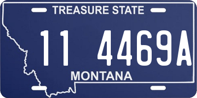 MT license plate 114469A