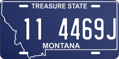MT license plate 114469J