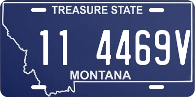 MT license plate 114469V