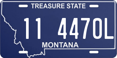 MT license plate 114470L