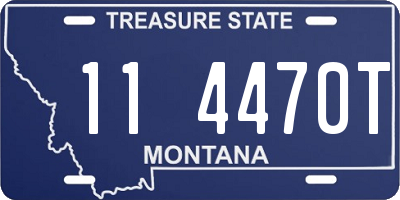 MT license plate 114470T