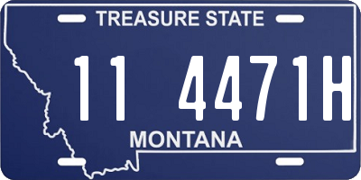 MT license plate 114471H