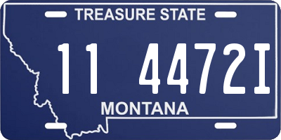 MT license plate 114472I