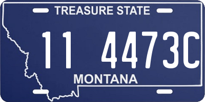 MT license plate 114473C