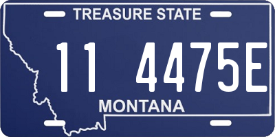 MT license plate 114475E