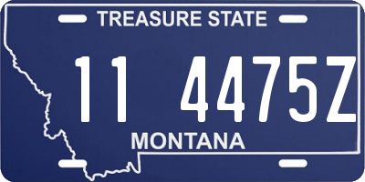 MT license plate 114475Z