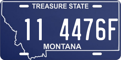 MT license plate 114476F