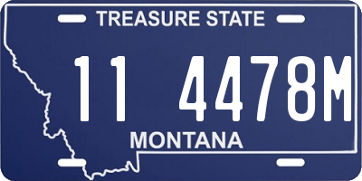 MT license plate 114478M