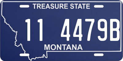 MT license plate 114479B