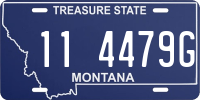 MT license plate 114479G