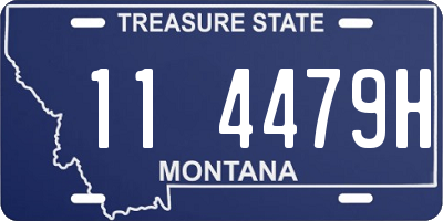 MT license plate 114479H