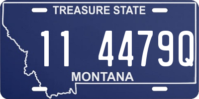 MT license plate 114479Q