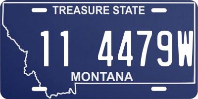 MT license plate 114479W