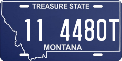 MT license plate 114480T