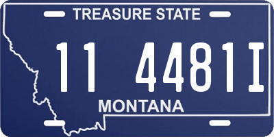 MT license plate 114481I