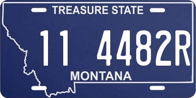 MT license plate 114482R